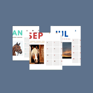 Free 2020 Horse Calendar